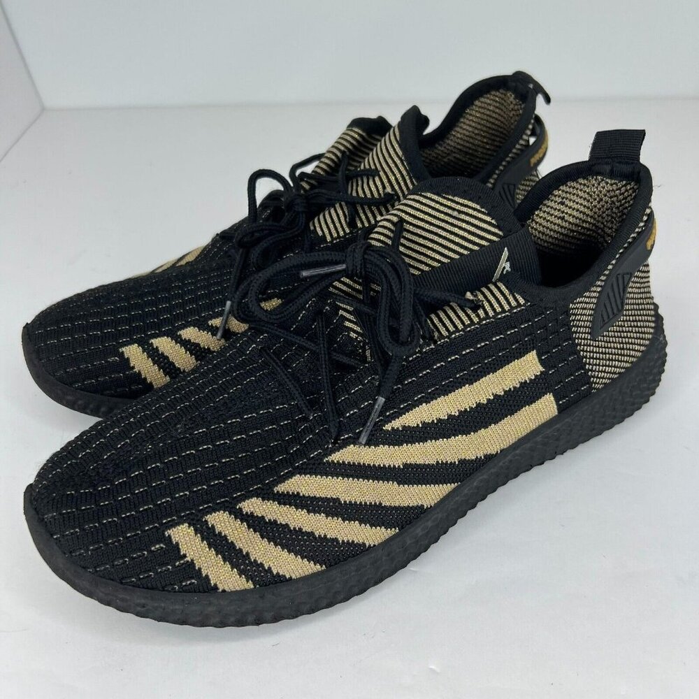 Pony Womens PP2-Spike Black Classic Knit Low Top Lace Up Size 10 Sneakers